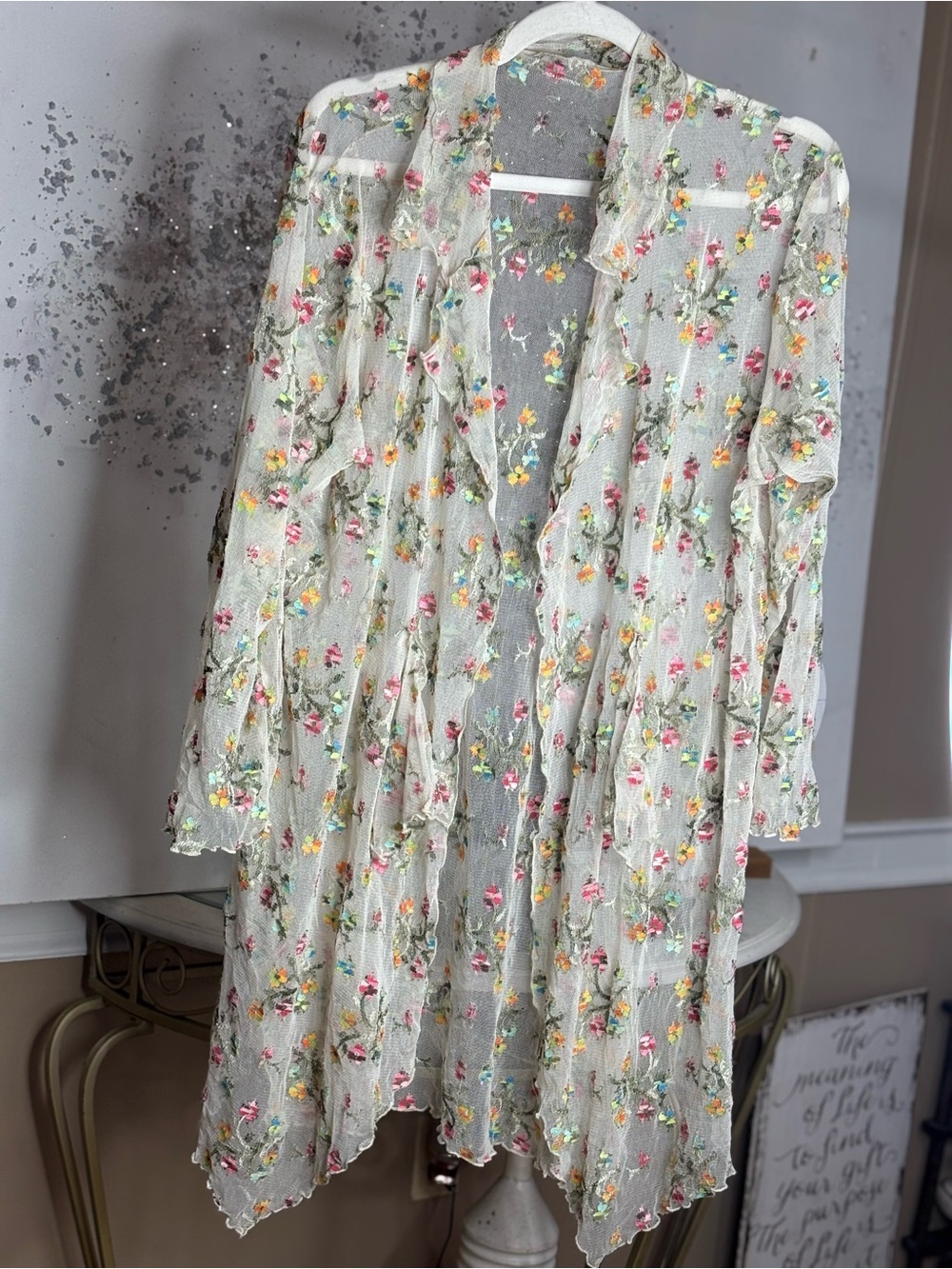 Linda Lundstrom Floral Duster